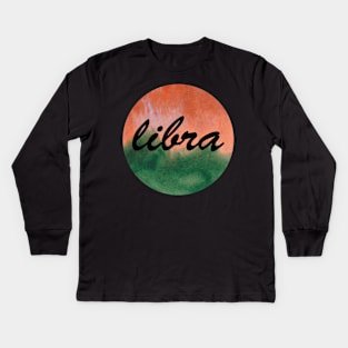 Libra zodiac sign. Kids Long Sleeve T-Shirt